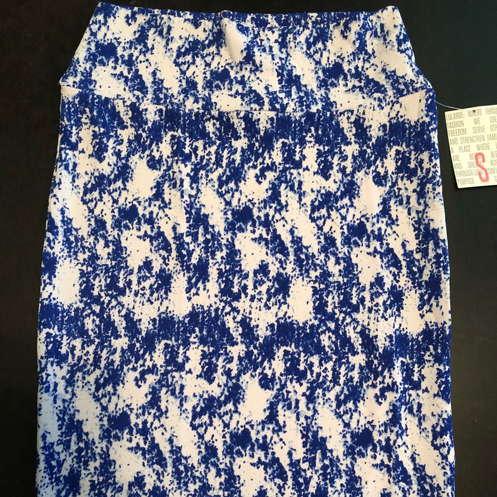 Blue and White Cassie Skirt